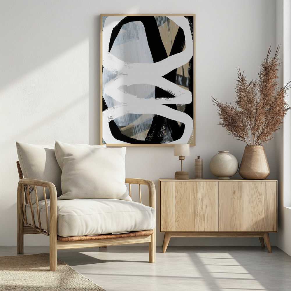 Bold Black On White No3 | Poster