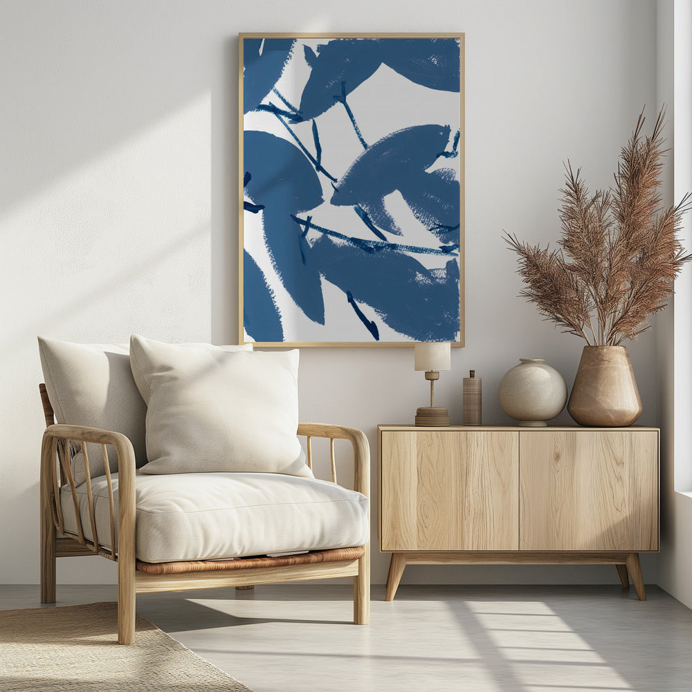 Blue Floral No1 | Poster