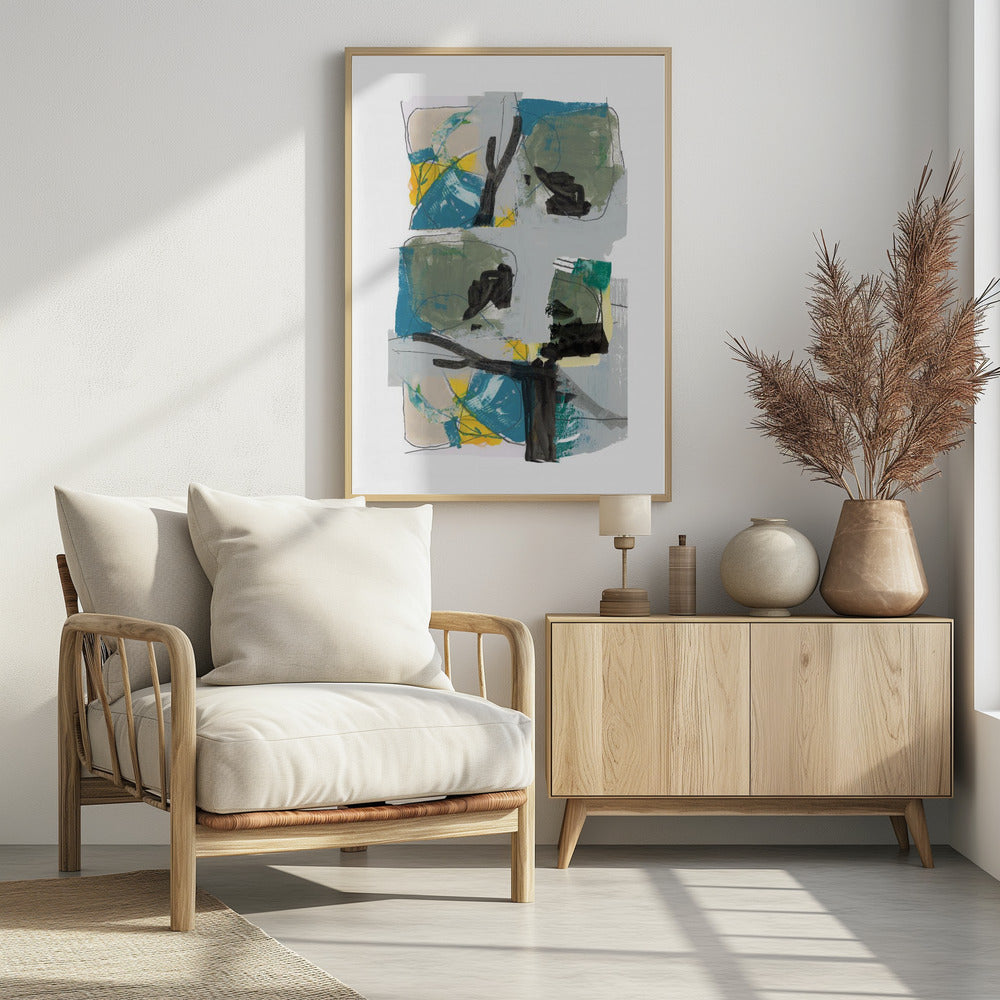 Contemporary Green No2 | Poster