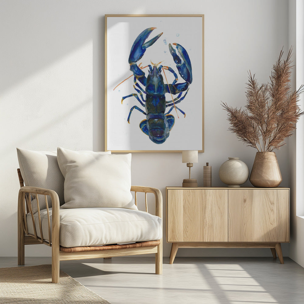 Een blauwe kreeft | Poster
