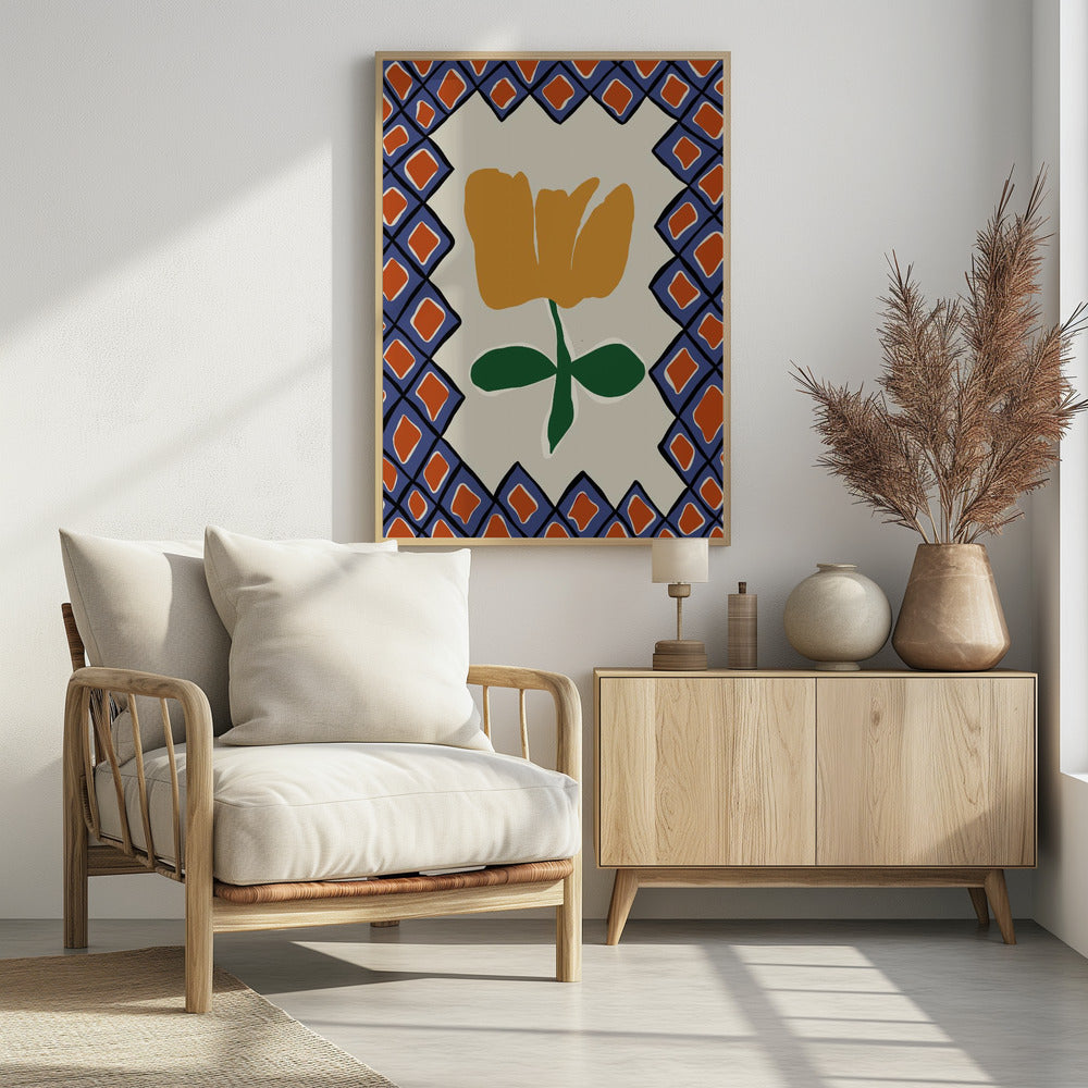 Petal plaid speeltijd II | Poster