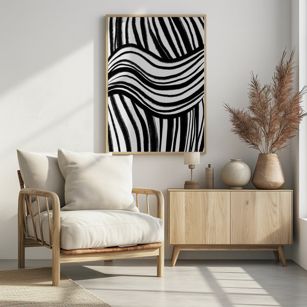 Golf van Strepen | Poster