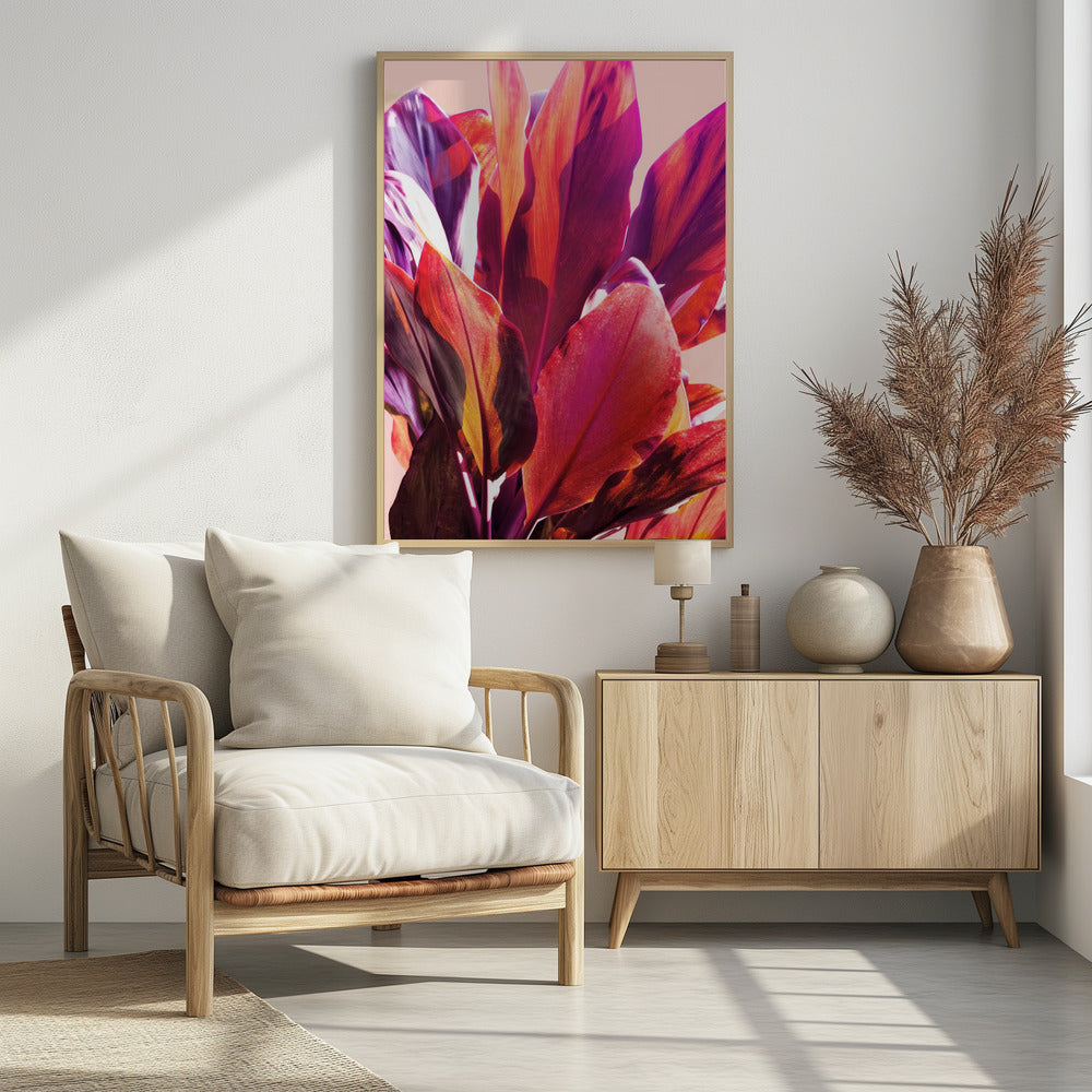 Fuchsia Bladeren I | Poster