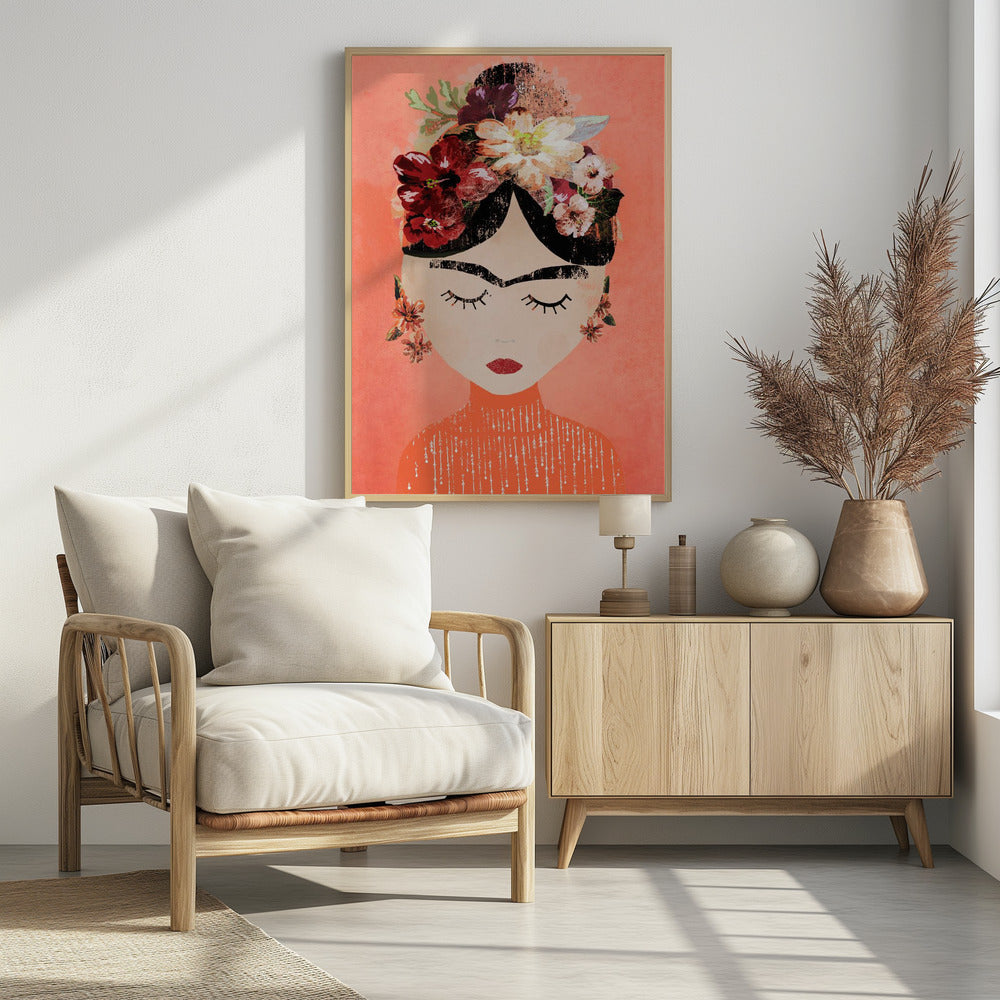 Frida (Perzik) | Poster