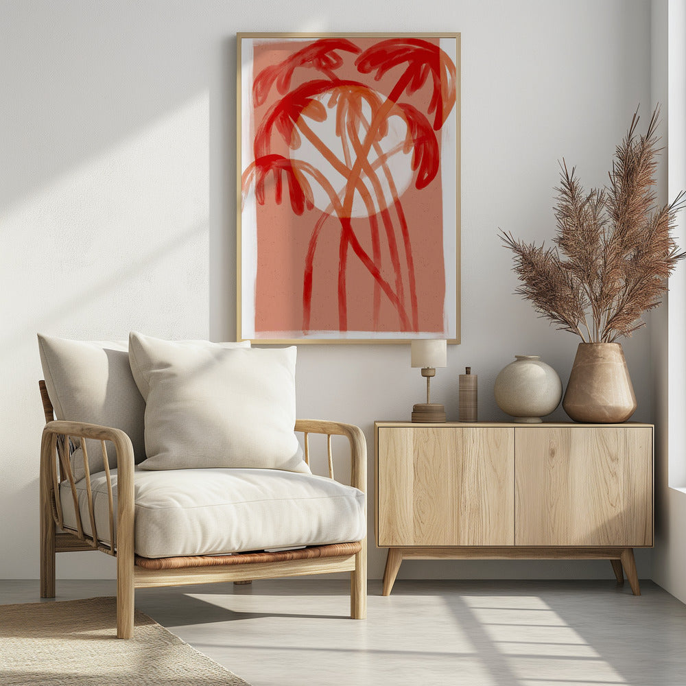 Crimson Palms | Poster
