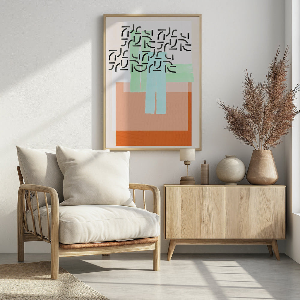 Pastelpatrooncollage 2 | Poster