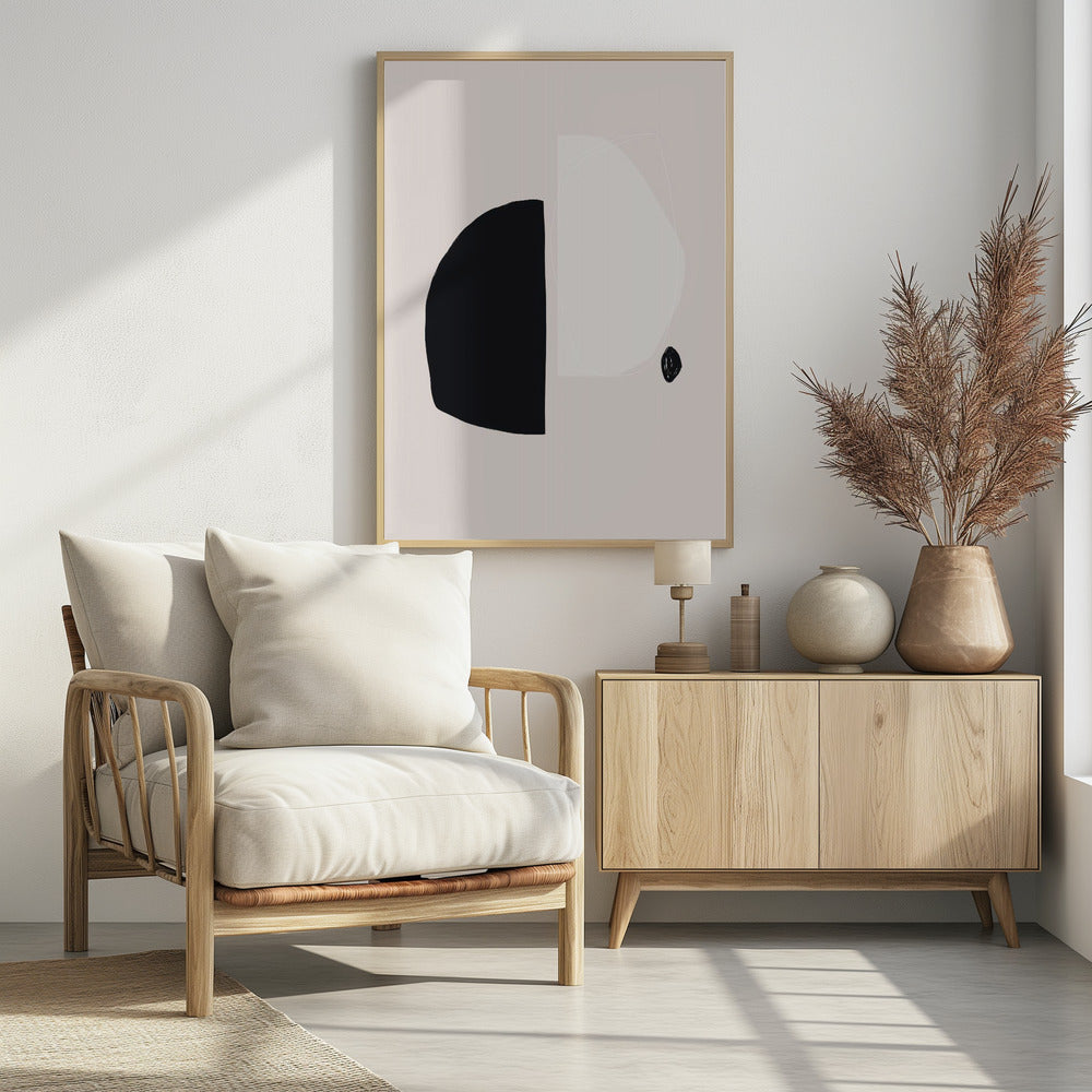 Black And White Geometric Shapes | Poster