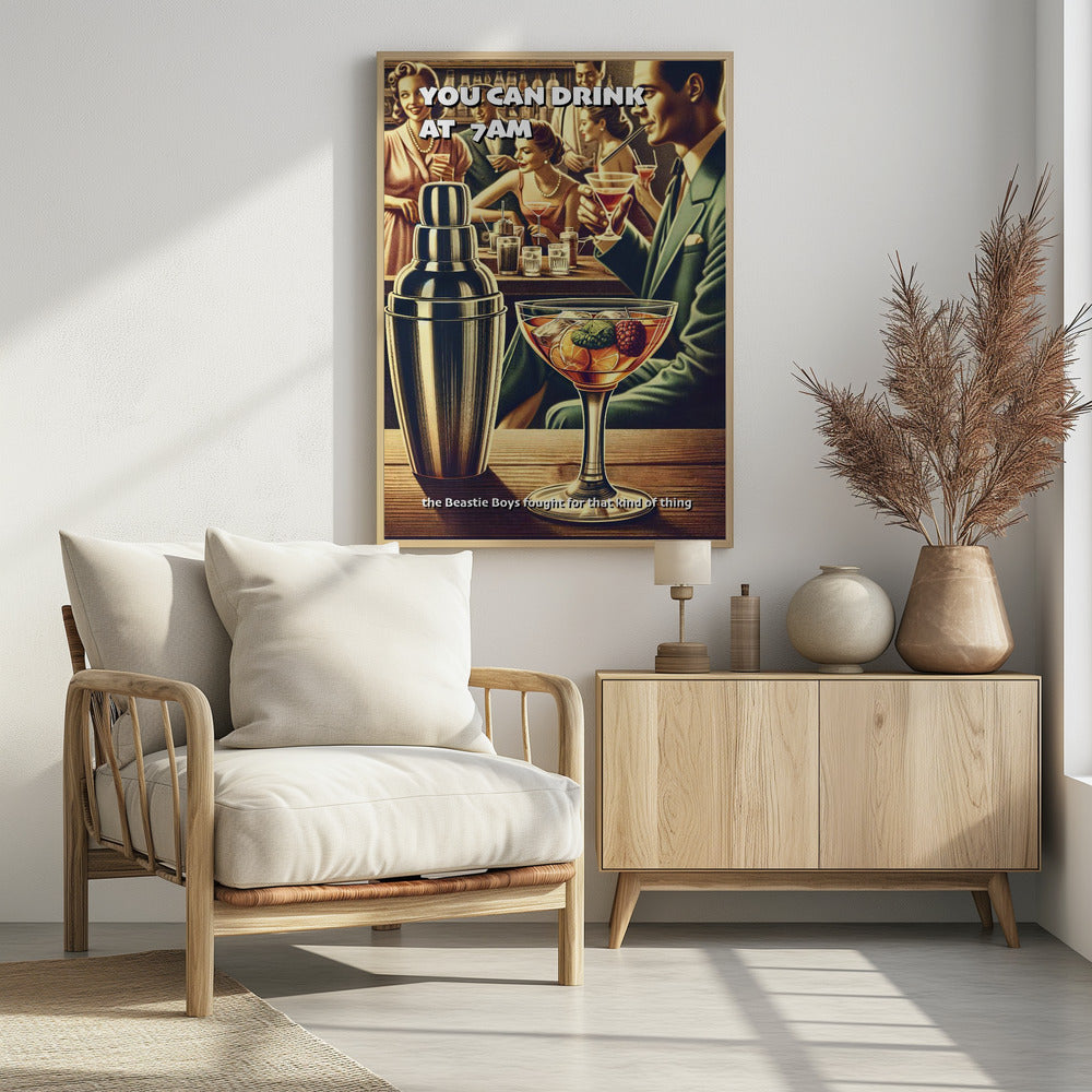 Je mag om 7 uur 's ochtends drinken | Poster