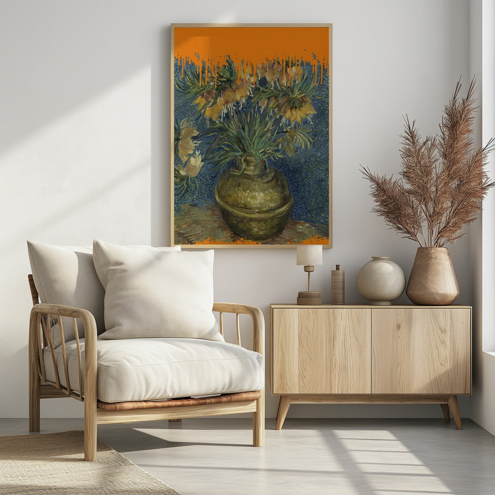 Collage Sunflowers and the splash Van Gogh | Poster