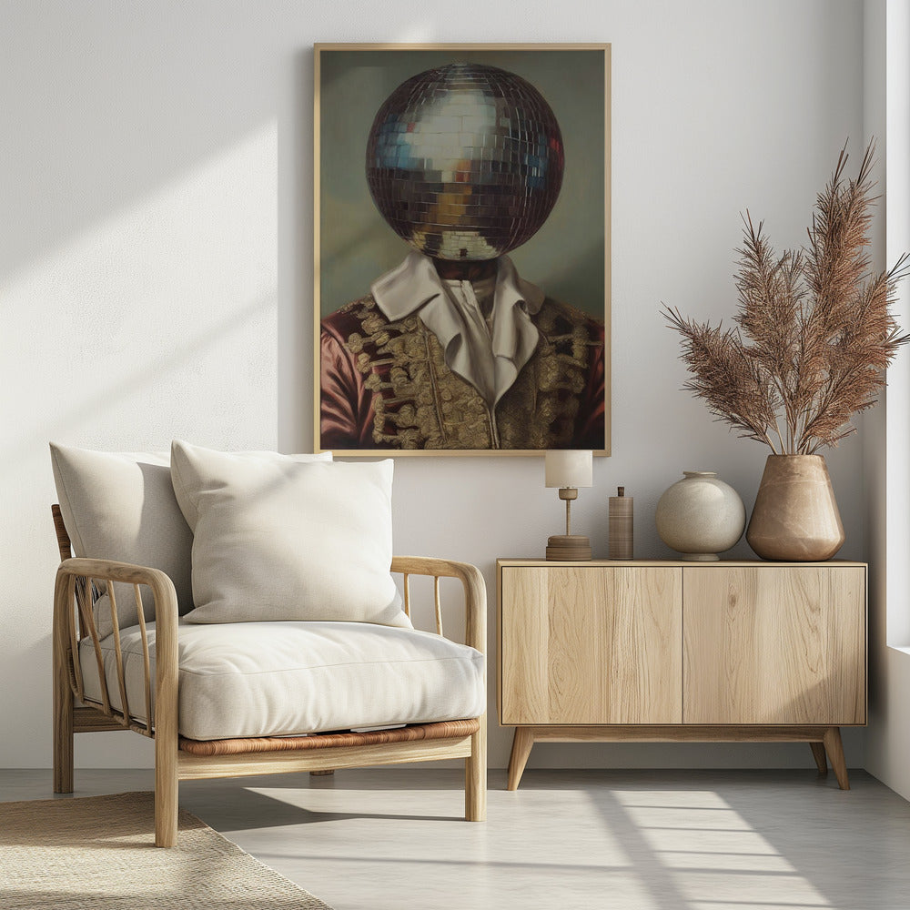 DiscoHead King / Altered Collage Art | Poster