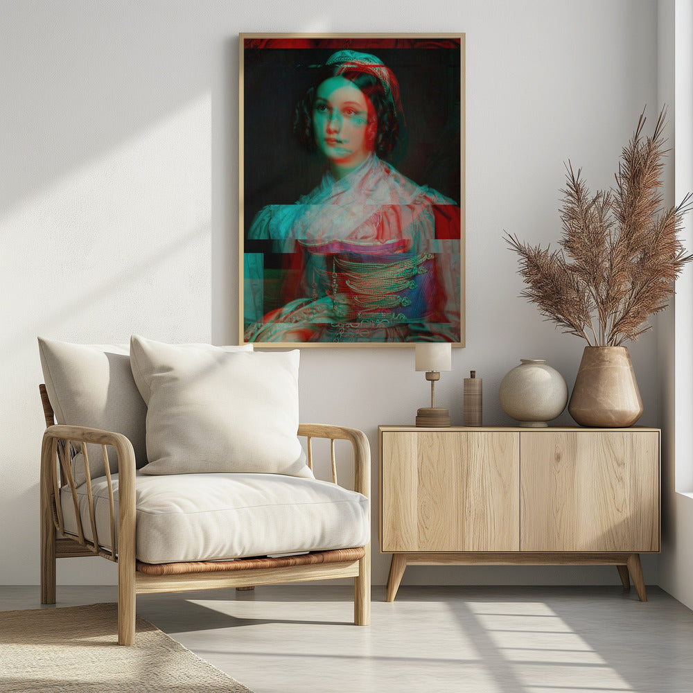 Vervormd portret van vrouw | Poster