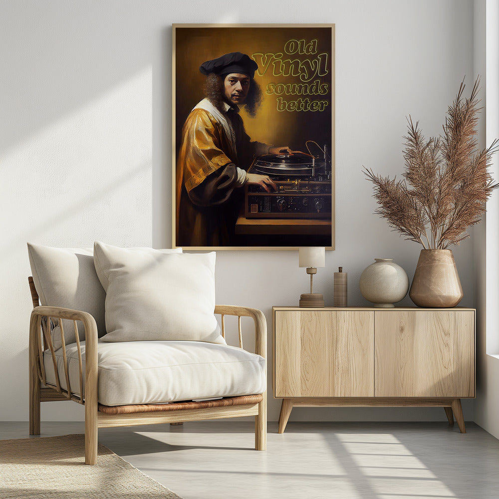 Oud vinyl klinkt beter | Poster