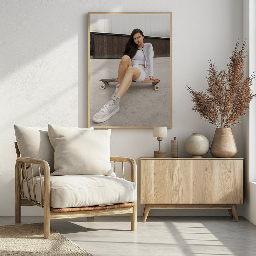 Schaatser Monalisa | Poster