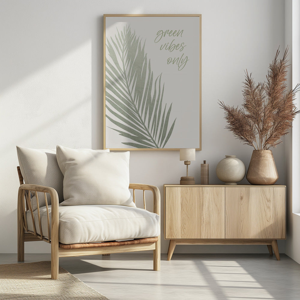 Alleen groene vibes | Poster