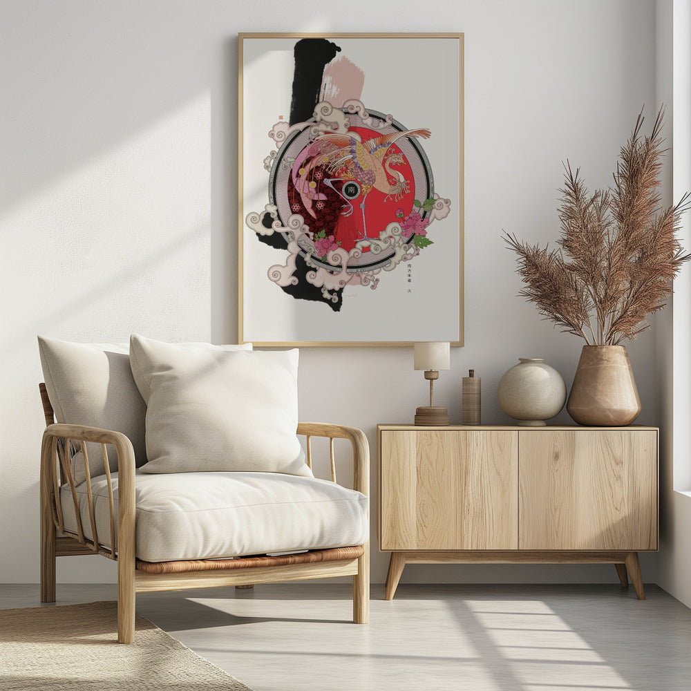 Vermiljoenvogel van het Zuiden | Poster