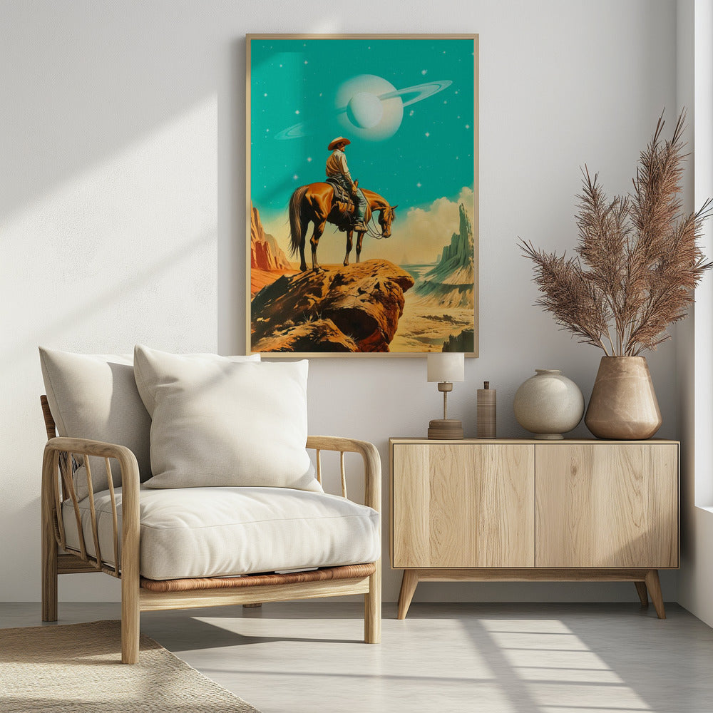 Een westerse astronaut | Poster