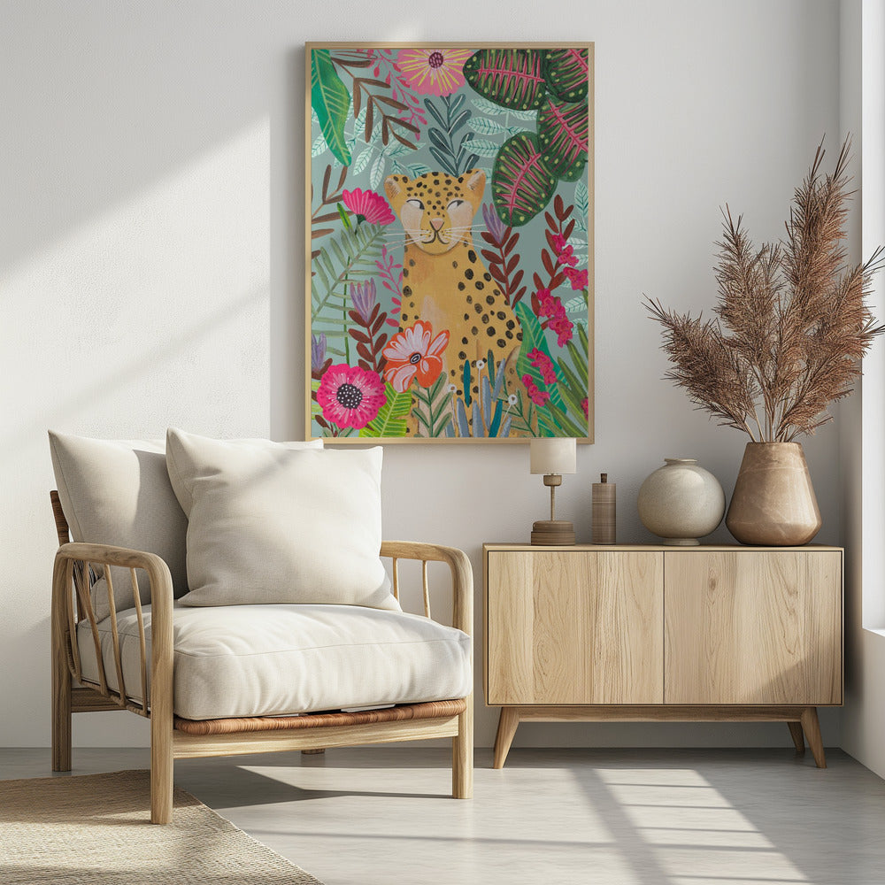 Leopard in the Jungle | Poster
