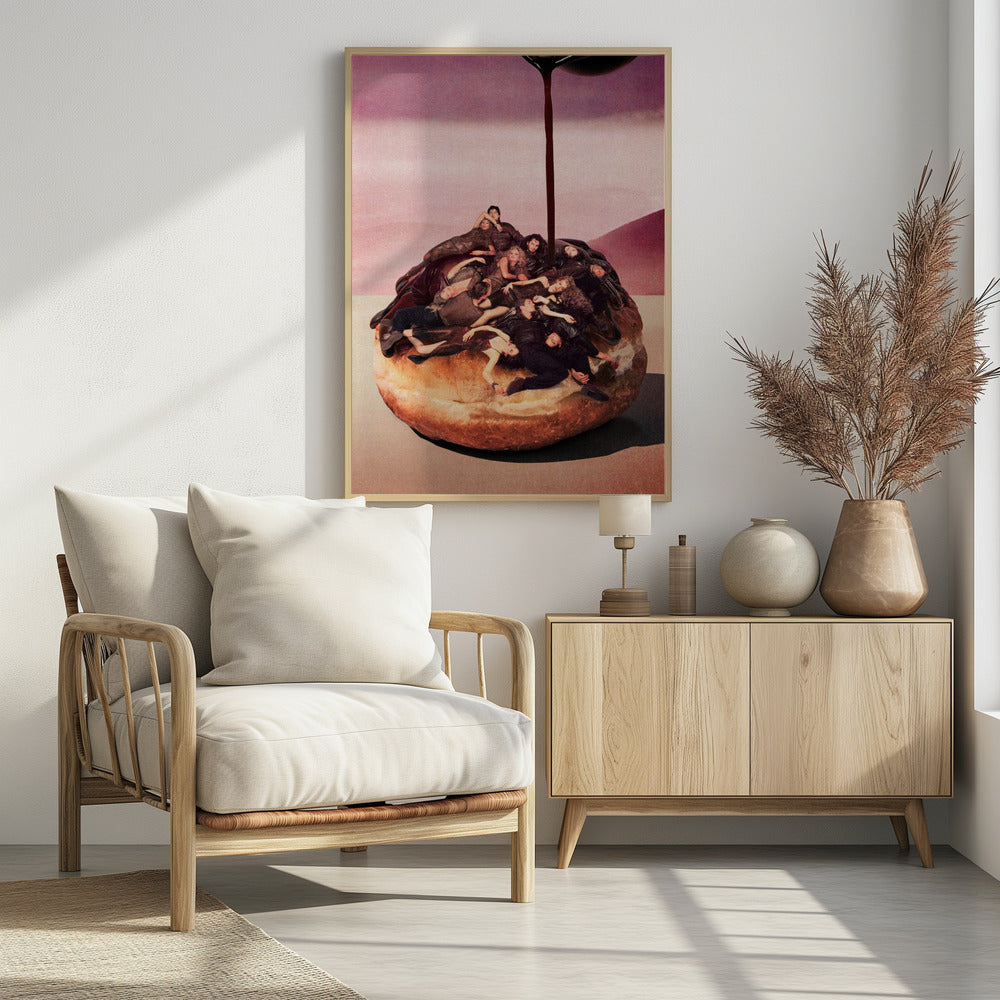 Surrealistische decadente donut | Poster