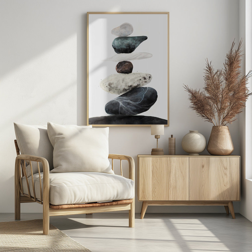 Stenen van het strand | Poster
