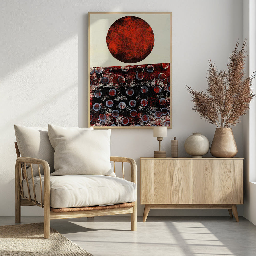 Abstract kunstwerk met geometrische compositie | Poster