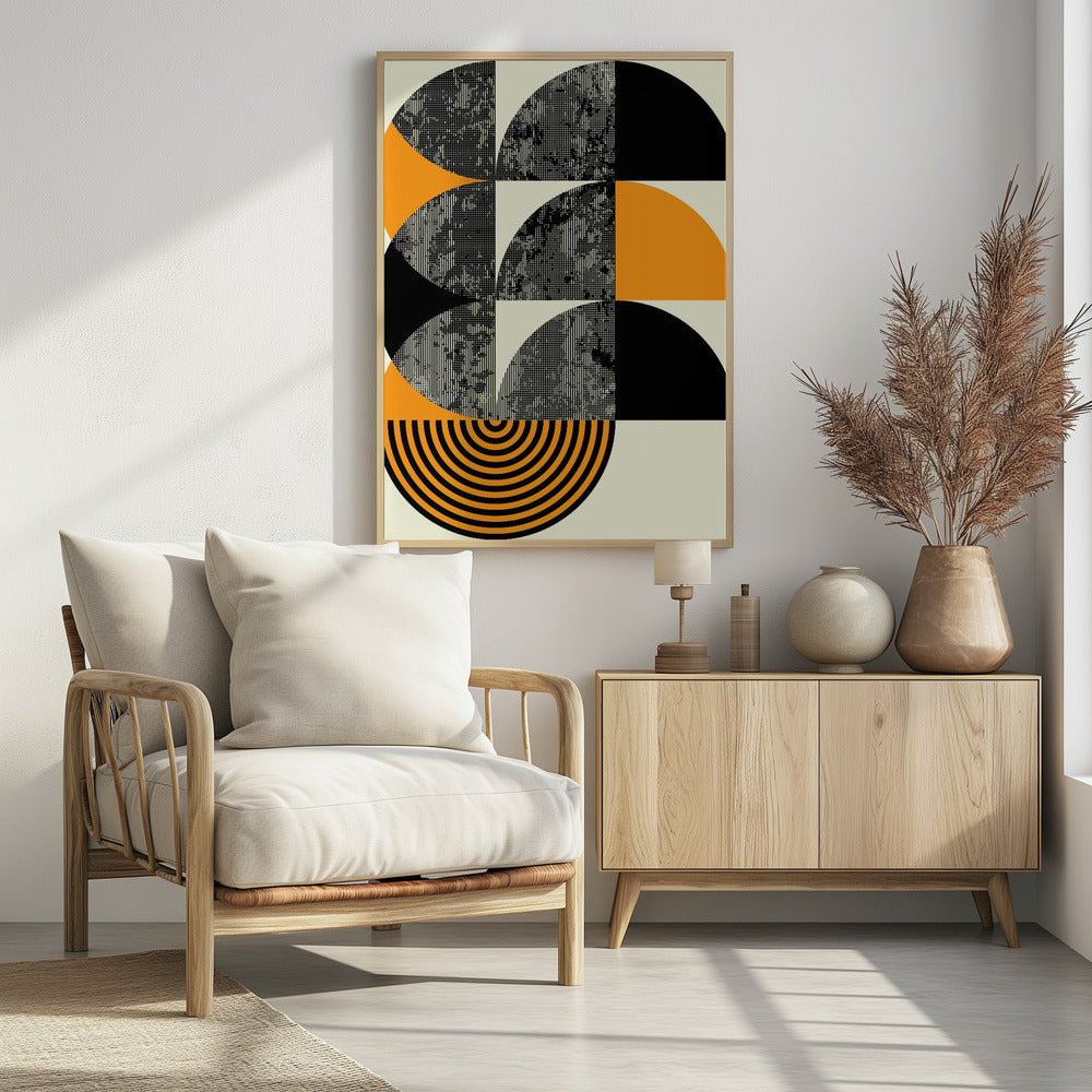 Geometrische abstractiedynamiek | Poster
