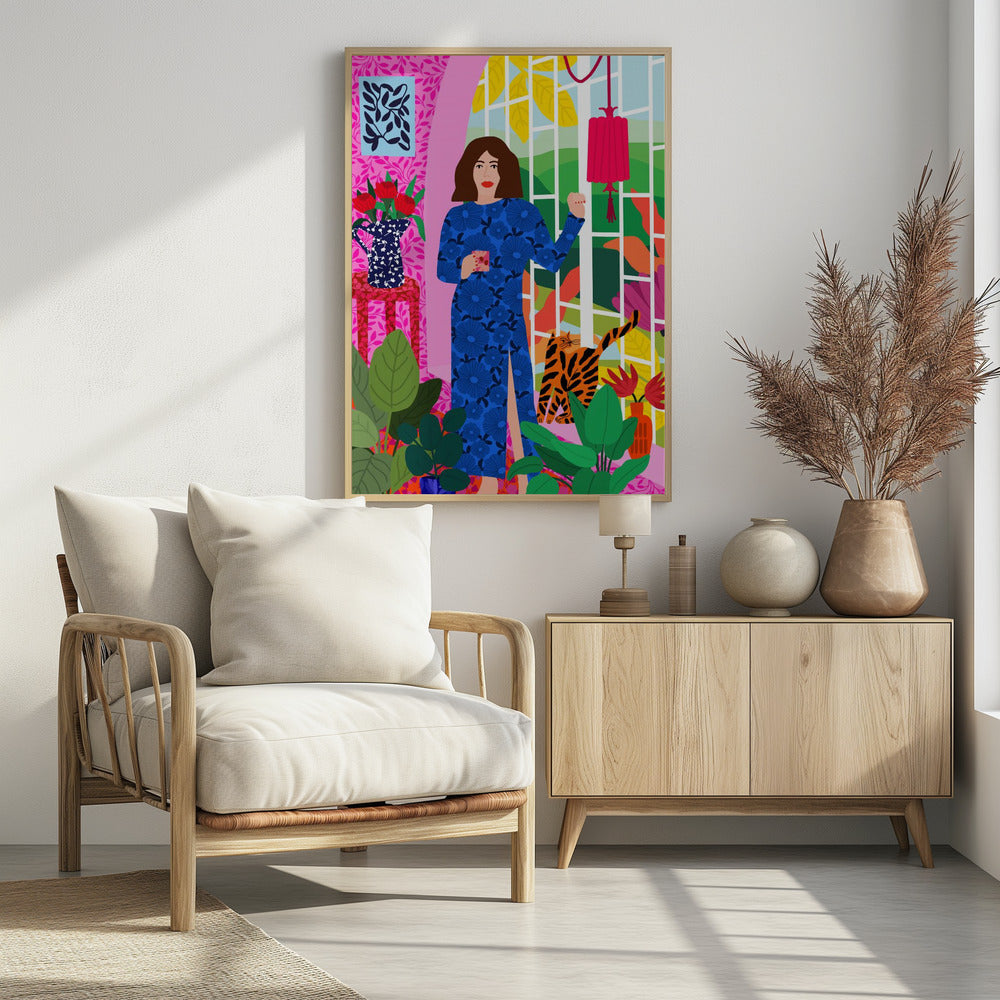 Getting My Early Morning Tea | Poster