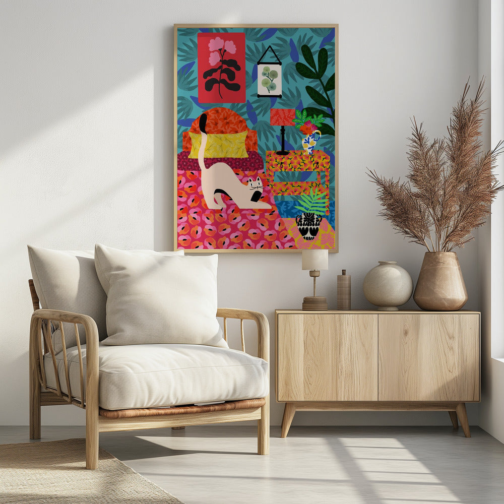 Floral Purr-adise | Poster
