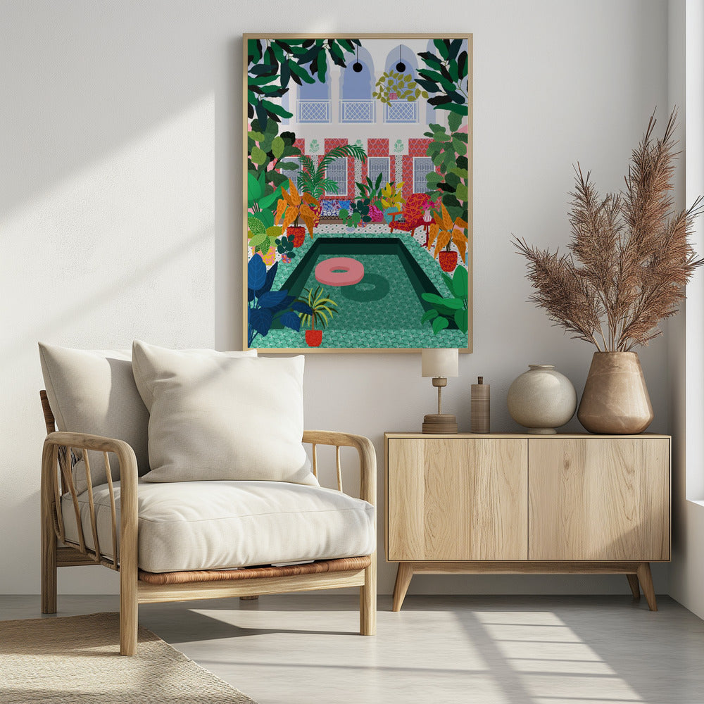 Enjoying the Pool | Poster