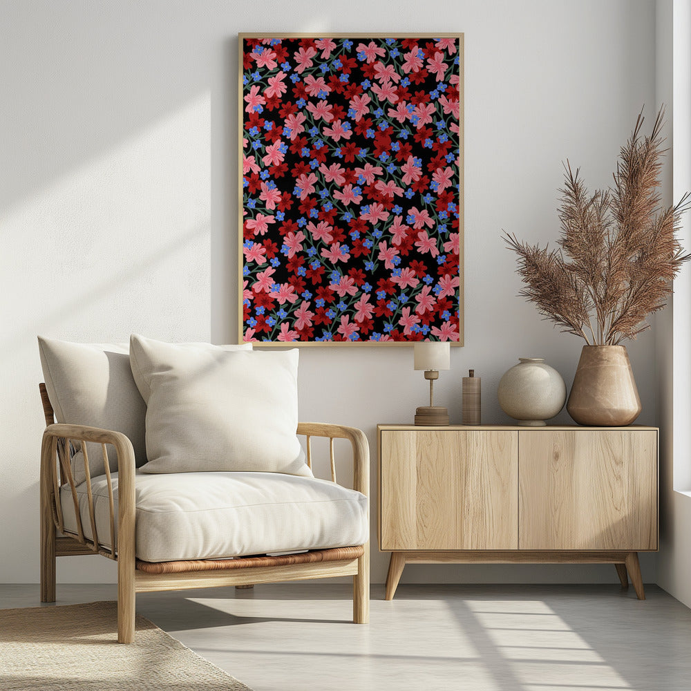 9933x14043 Din 50 Romantische Bloemen | Poster