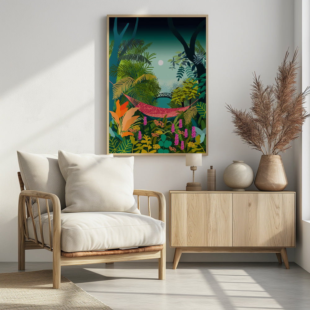 9933x14043 Din 141 Rust in een hangmat.png | Poster
