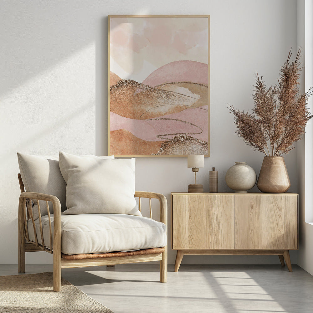 Landscape in pink-2 | Poster