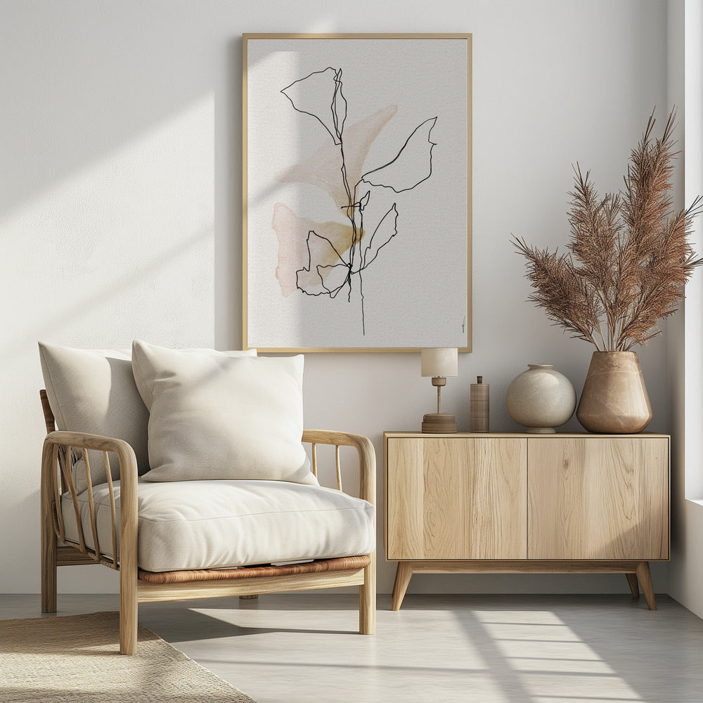 Minimale bloeilijnen | Poster
