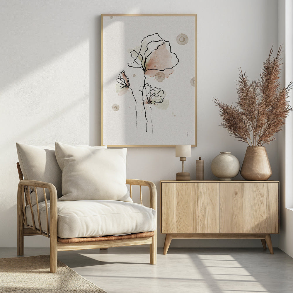 Grillige bloemen | Poster