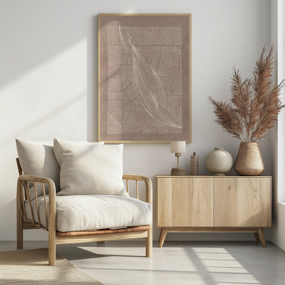 Abstracte onregelmatige lijnen | Poster