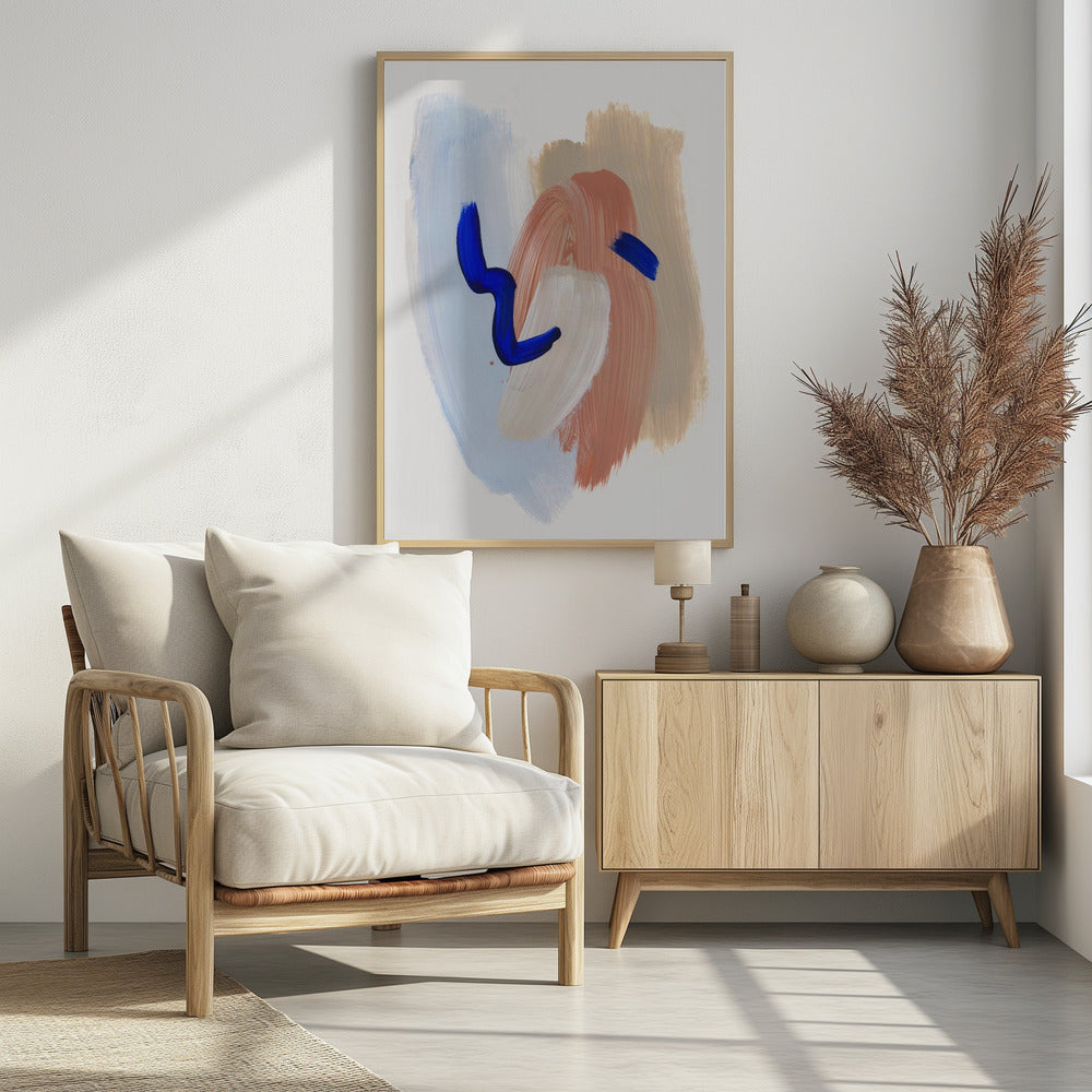 Abstract Brush Strokes 141 | Poster