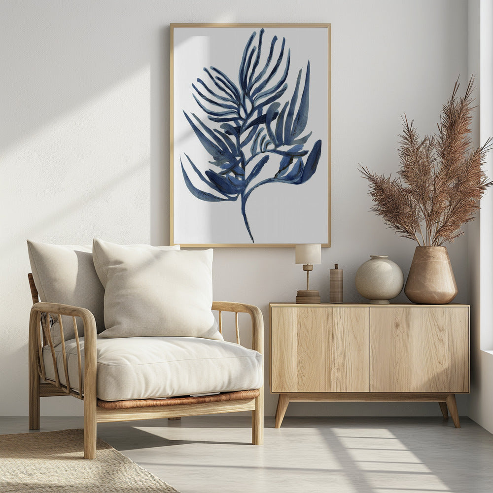 Blauwe waterplant poster 1 | Poster