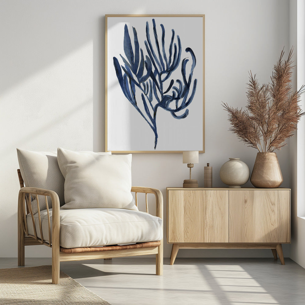 Blauwe waterplant poster 3 | Poster