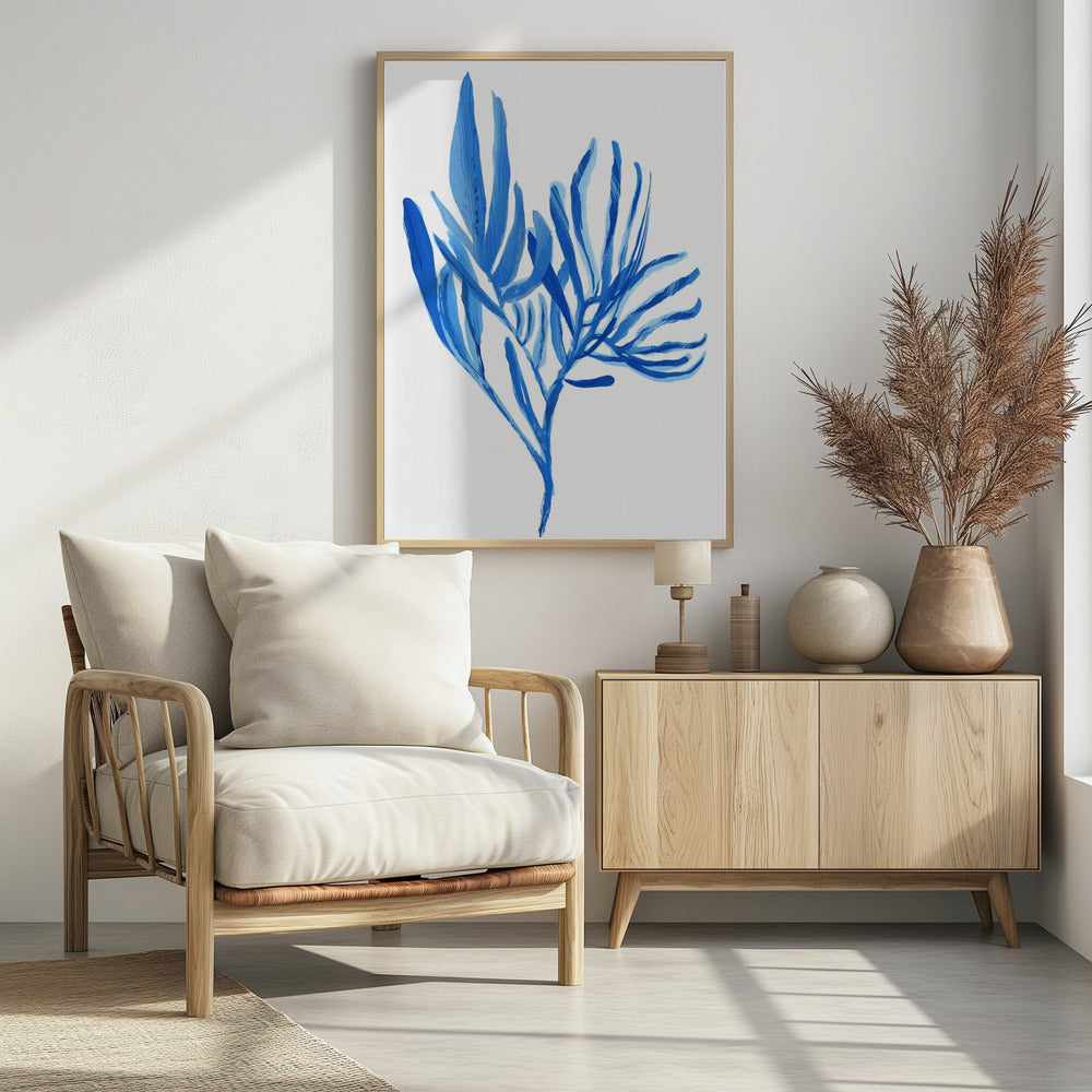 Blauwe waterplant poster 5 | Poster
