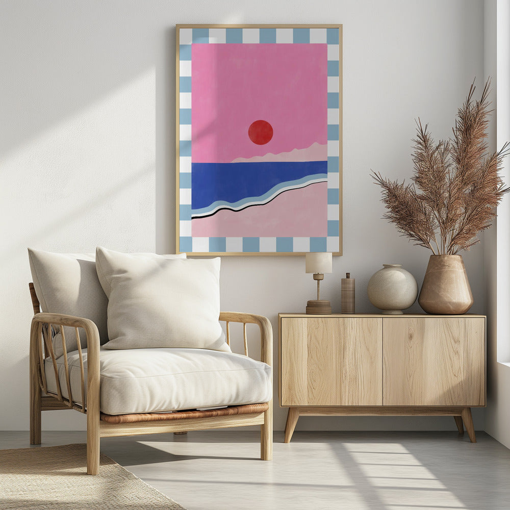 Minimalistisch strandtafereel | Poster