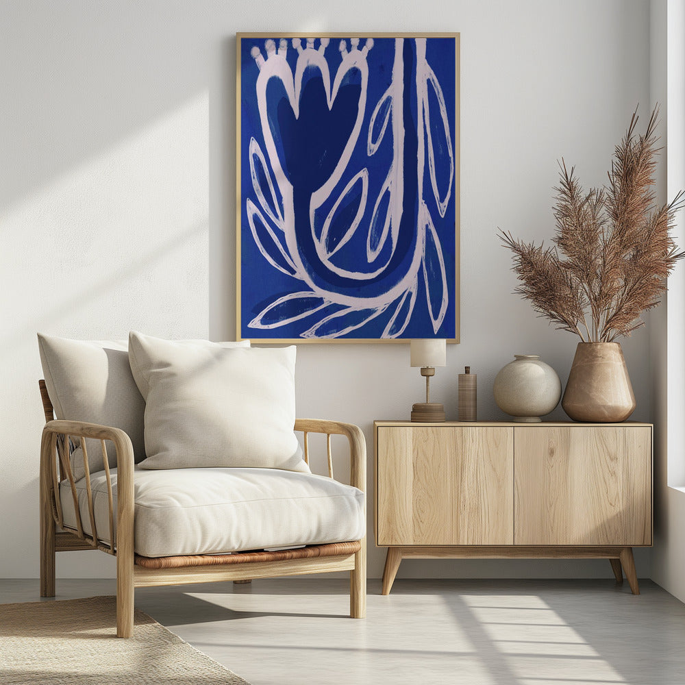 Bloemen Middernacht | Poster