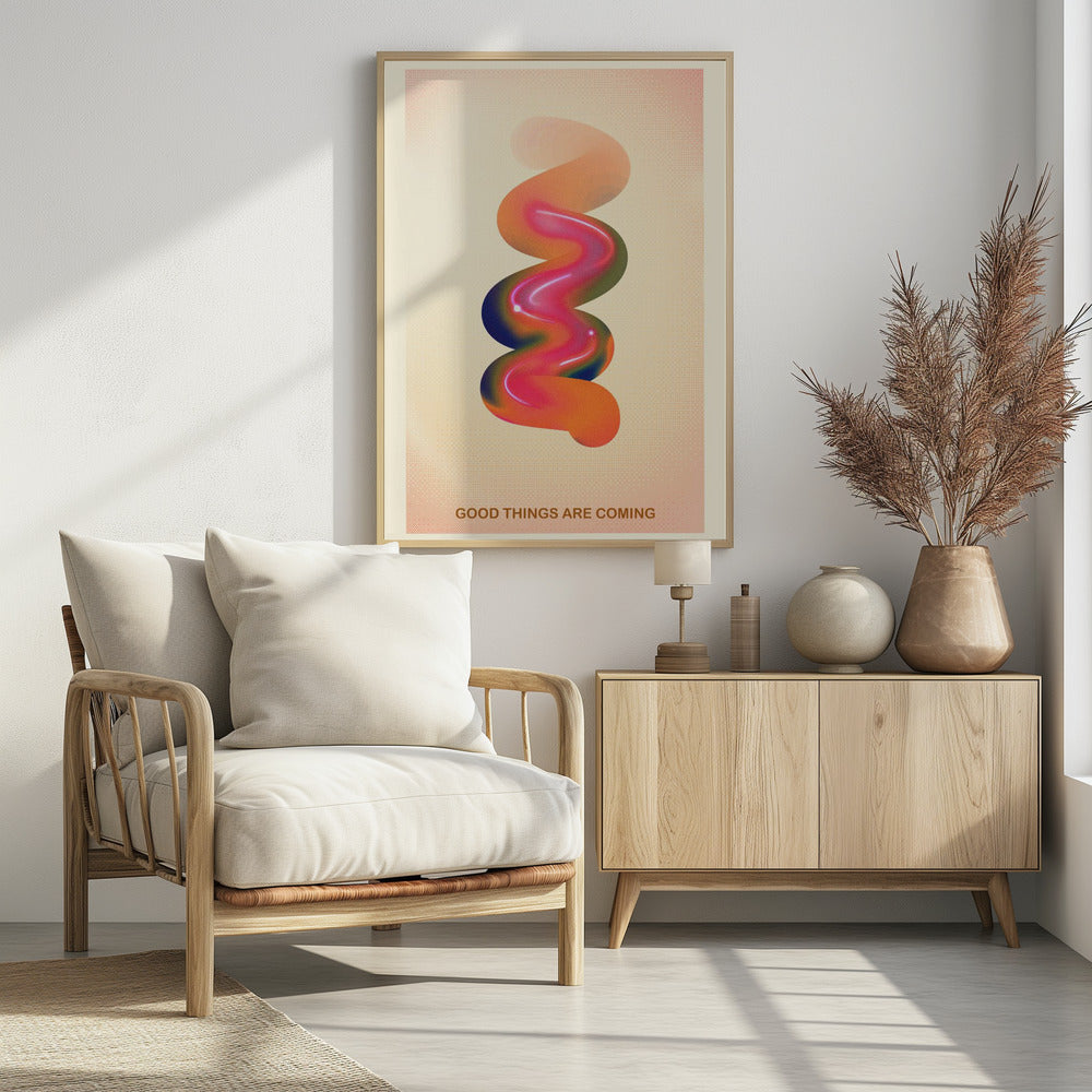 RETRO GRAPHIC NR. 17 / GOEDE DINGEN KOMEN AAN | Poster
