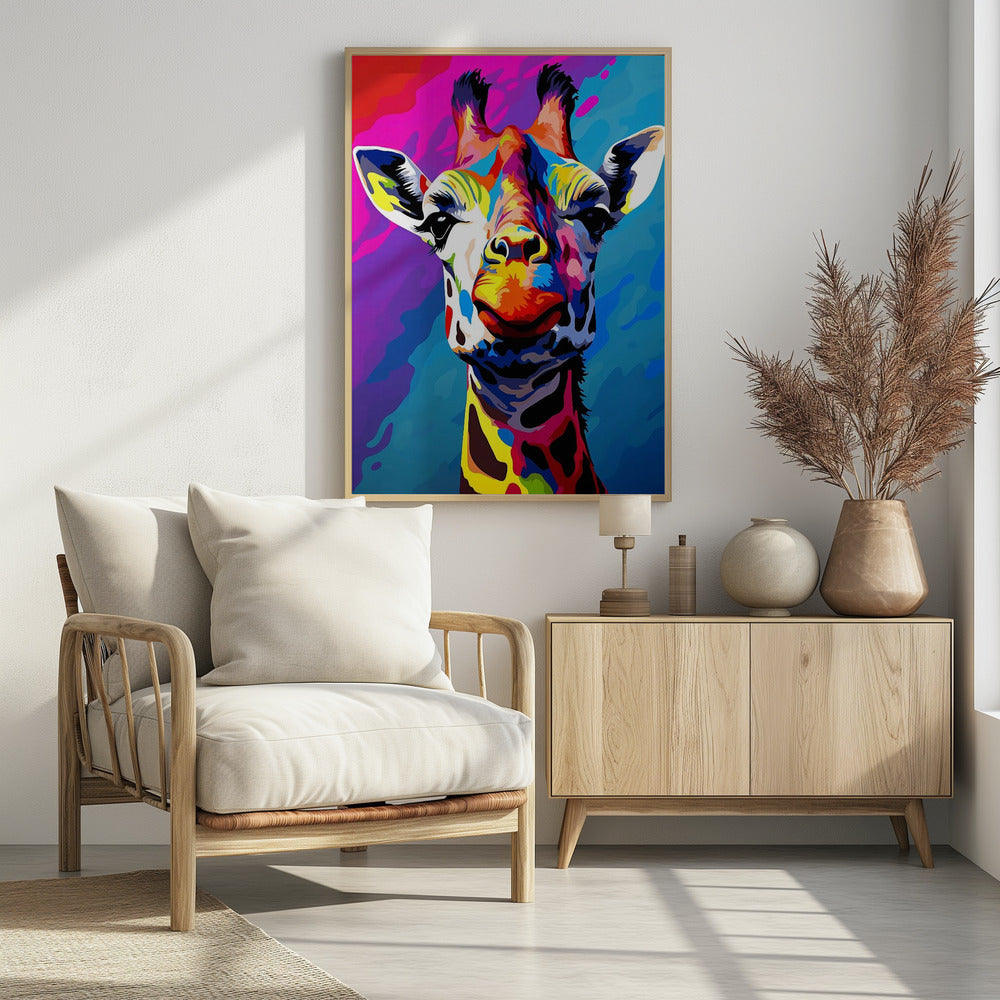 Giraffe Pop Art | Poster