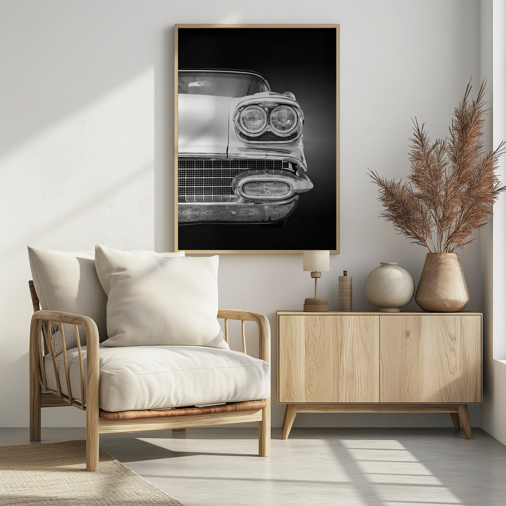 Amerikaanse klassieke auto Bonneville 1958 Cabriolet | Poster
