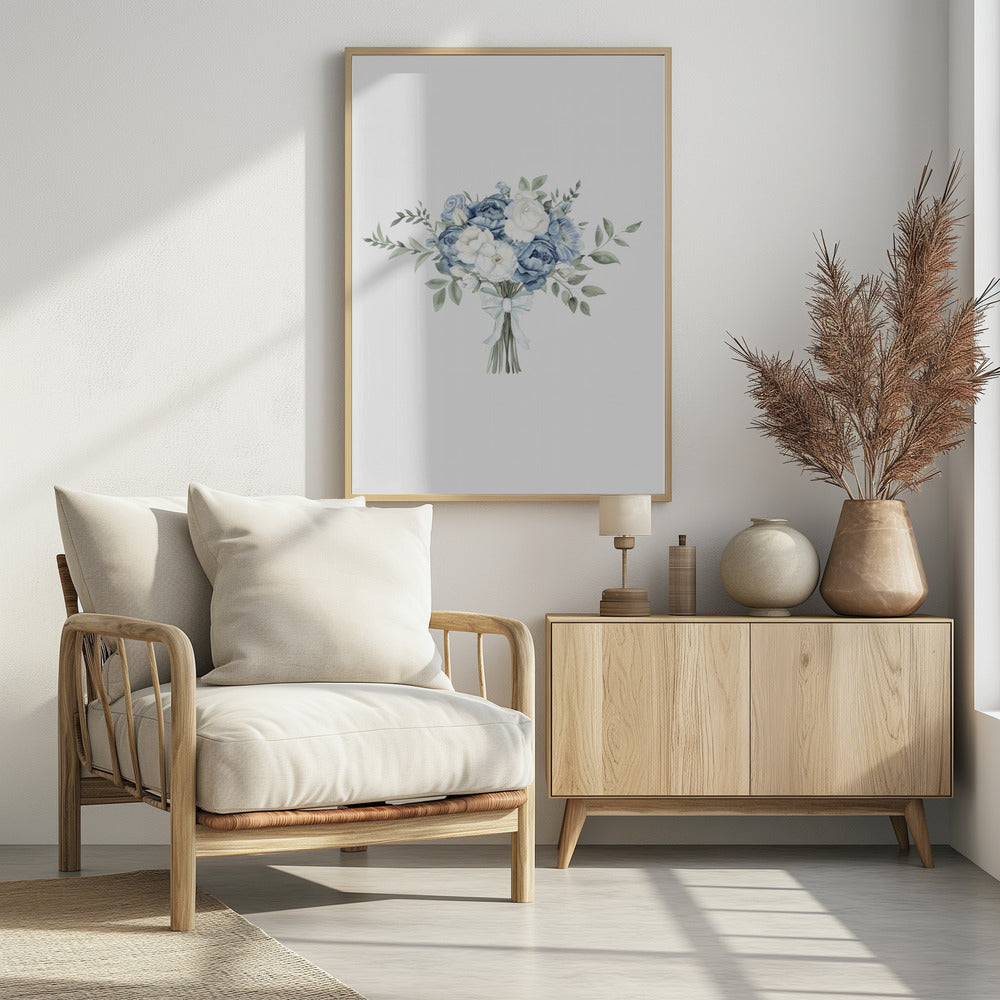 Kustboeket met strik | Poster