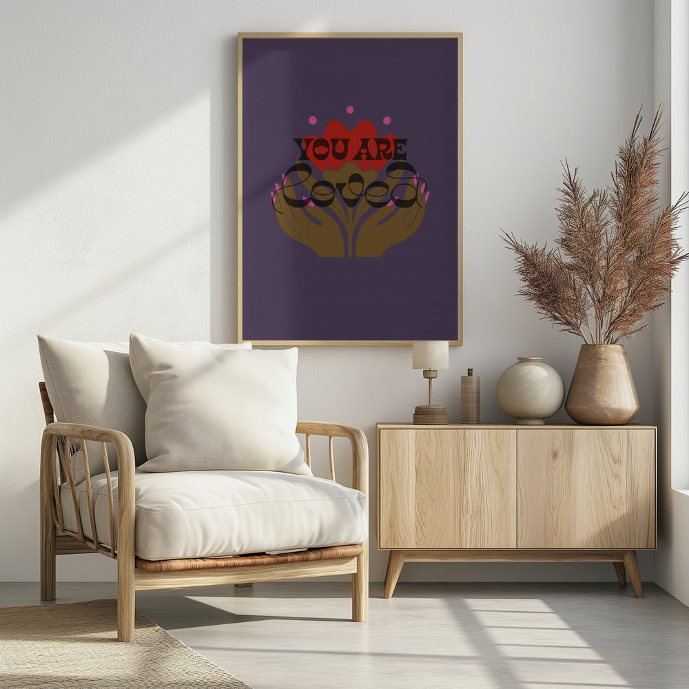 You Are Loved Purple | Poster