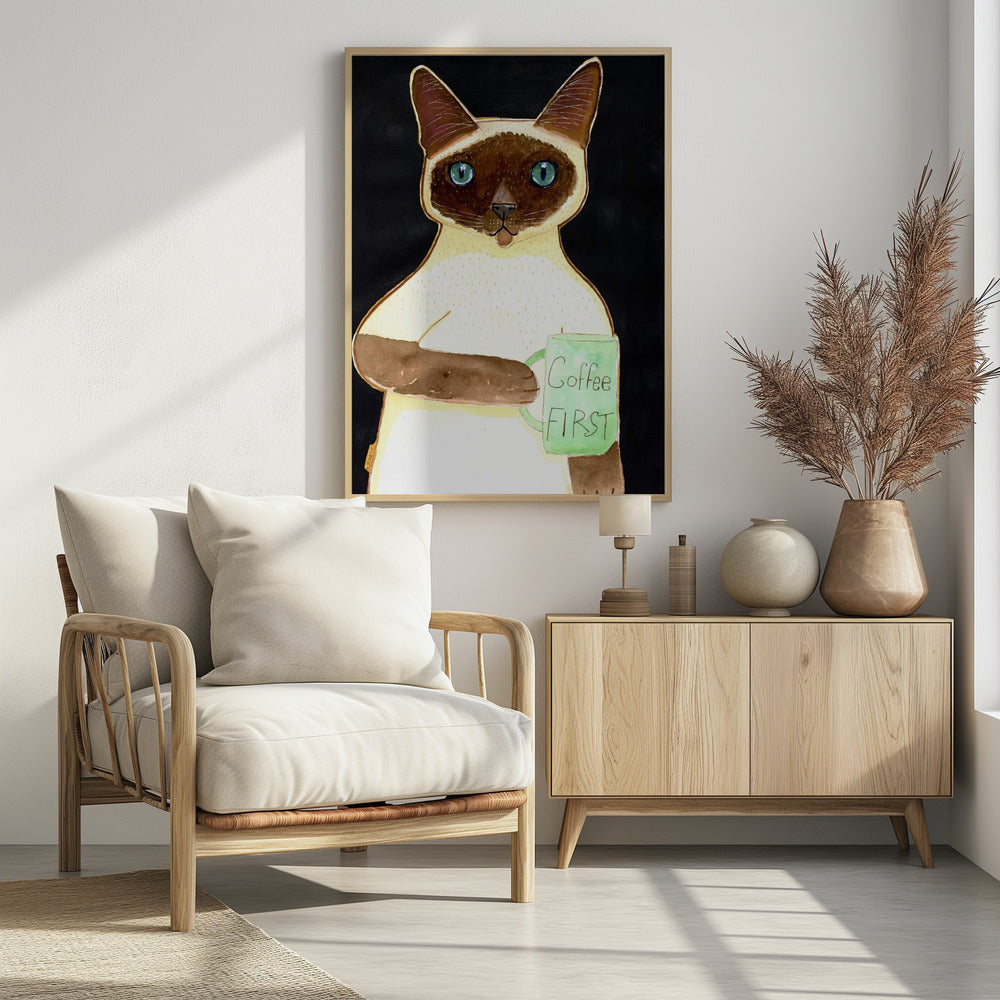 koffiekat 2 Siamese | Poster