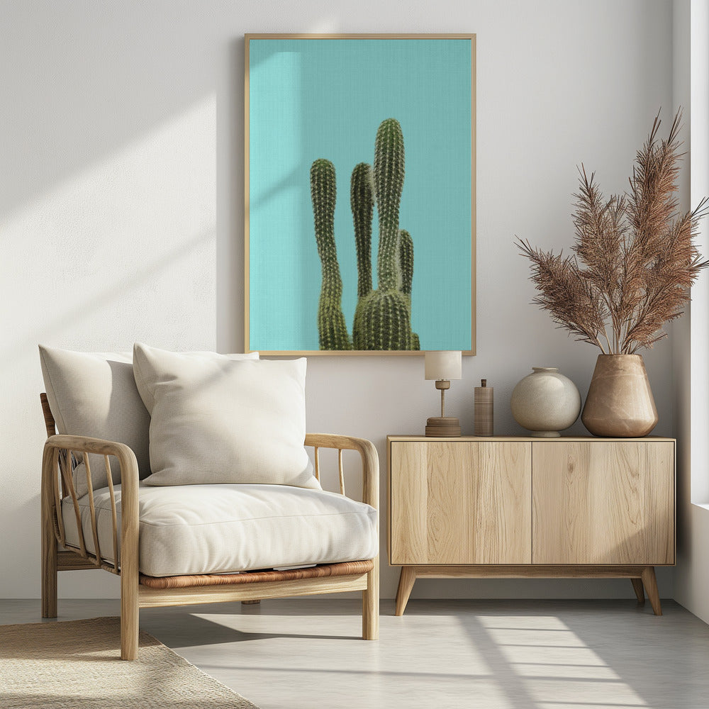 Turkooizen Cactus | Poster