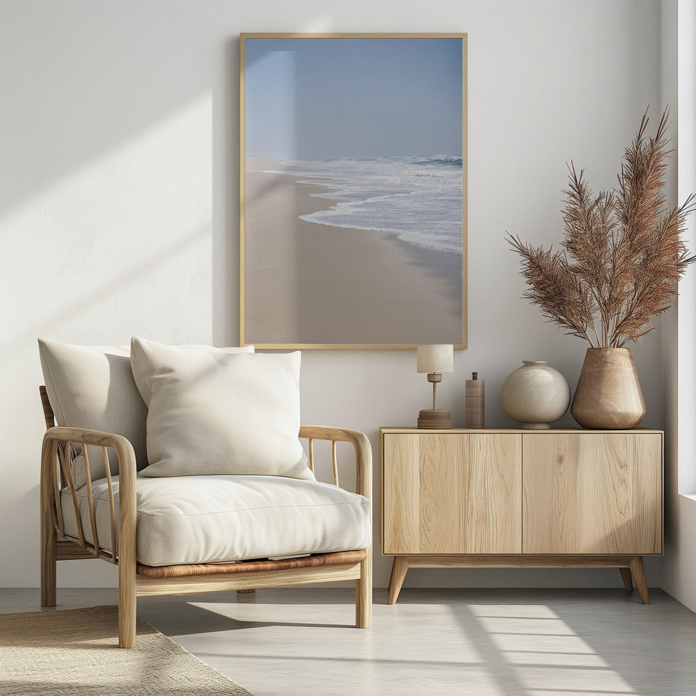 Blauw en Zand 1 | Poster