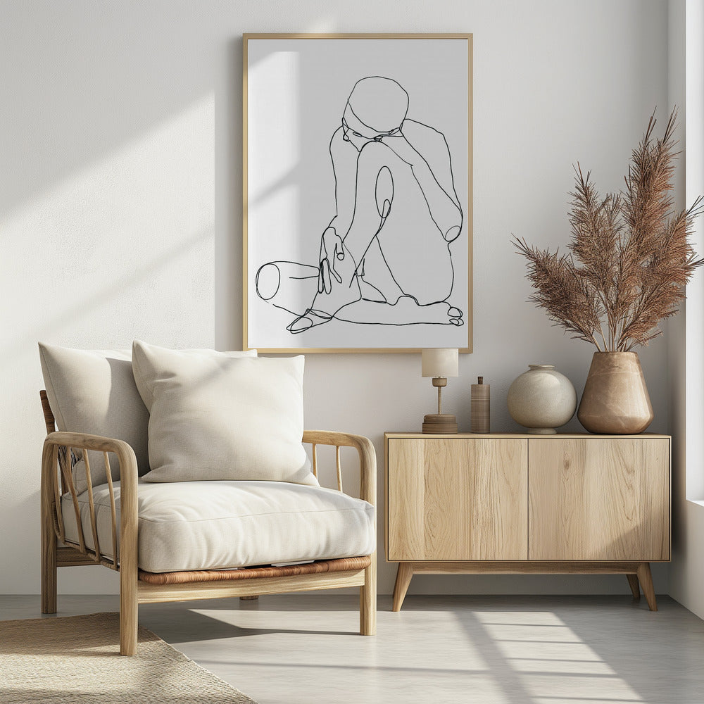 Line Drawing Man | Poster