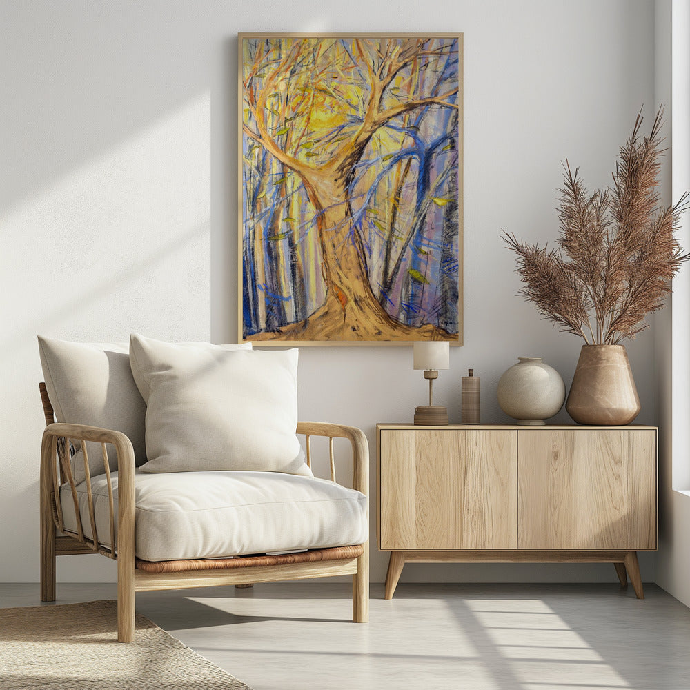 Stralende bosgloed | Poster